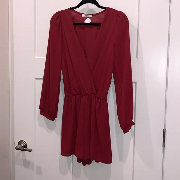 NWT HI-BEAM Burgundy Romper Small - Picture 3 of 14